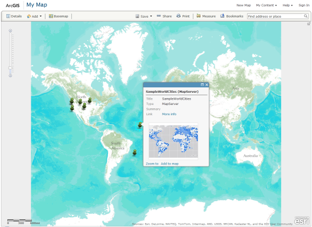 View footprints in